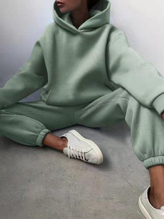 Damen Zweiteiliger Jogginganzug | Kapuzenpullover