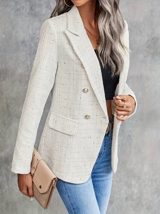 Women's blazer with buttons and long sleeves | Structured