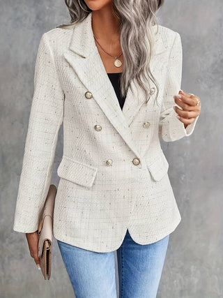 Women's blazer with buttons and long sleeves | Structured