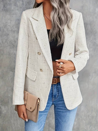 Women's blazer with buttons and long sleeves | Structured