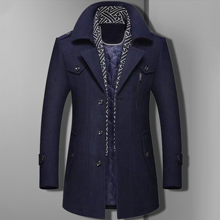 Men's Double-Button Winter Coat | Tailored Fit