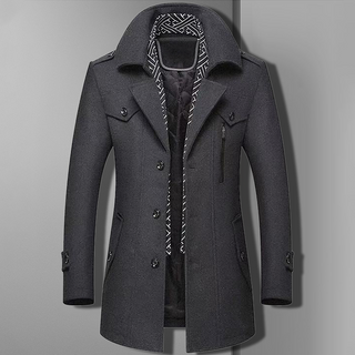 Men's Double-Button Winter Coat | Tailored Fit