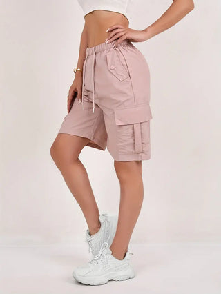Damen Cargo Shorts | Mit Kordelzug