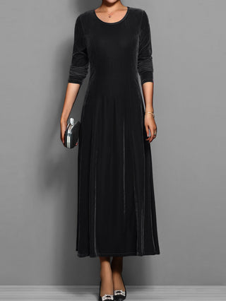 Robe de soirée à manches longues pour femme | Maxi