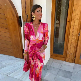 Robe de soirée abstraite femme | Midi