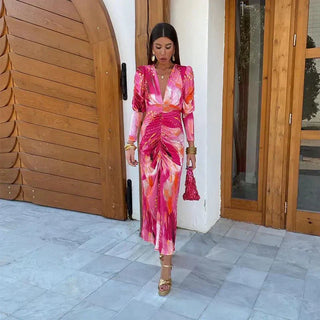 Robe de soirée abstraite femme | Midi
