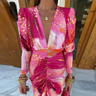 Robe de soirée abstraite femme | Midi