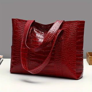 Women's Large Shoulder Bag | Embossed Tote