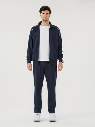 Herren Zip Front Trainingsanzug | Lässiges Zweiteiliges Set