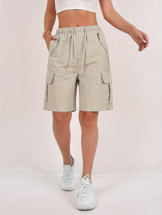 Damen Cargo Shorts | Mit Kordelzug