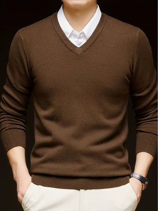 Men's Winter Sweater | V-Neck