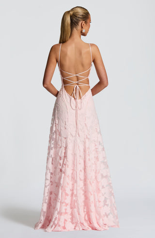 Damen Elegantes Abendkleid mit Spaghettiträgern | Maxi