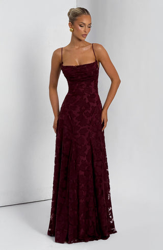 Damen Elegantes Abendkleid mit Spaghettiträgern | Maxi