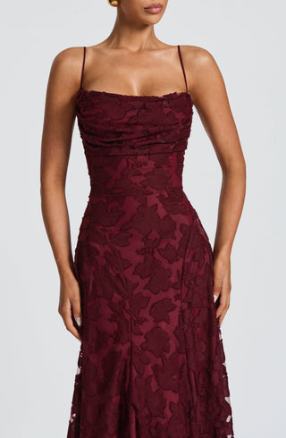 Damen Elegantes Abendkleid mit Spaghettiträgern | Maxi