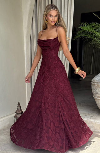 Damen Elegantes Abendkleid mit Spaghettiträgern | Maxi