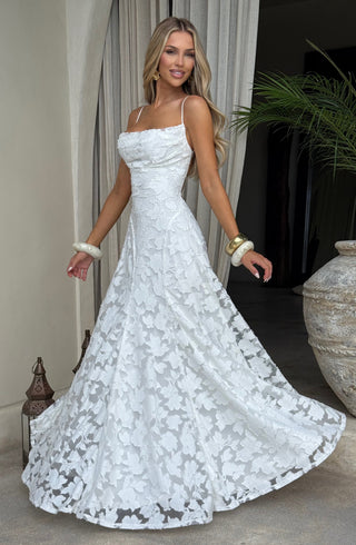 Damen Elegantes Abendkleid mit Spaghettiträgern | Maxi