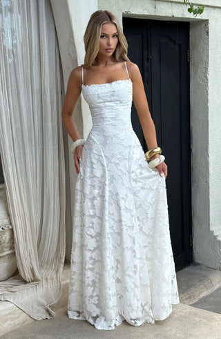 Damen Elegantes Abendkleid mit Spaghettiträgern | Maxi