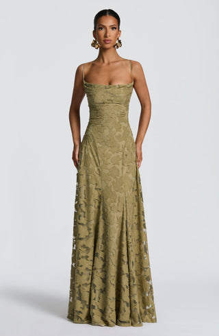 Damen Elegantes Abendkleid mit Spaghettiträgern | Maxi