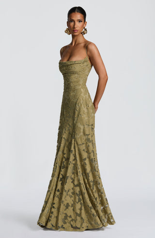 Damen Elegantes Abendkleid mit Spaghettiträgern | Maxi