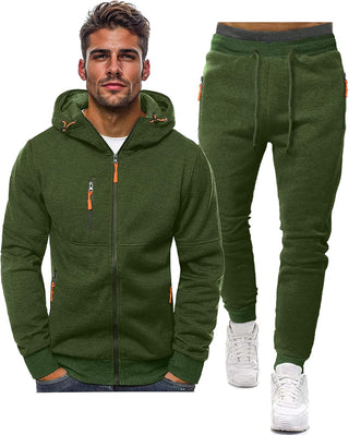 Ensemble survêtement homme avec sweat à capuche | Veste zippée & pantalon de jogging
