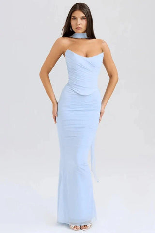 Damen Trägerloses Abendkleid | Maxi