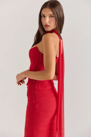 Damen Trägerloses Abendkleid | Maxi