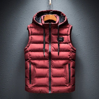 Chaleco acolchado para hombre con capucha | Casual