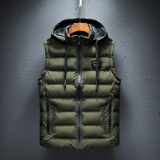 Chaleco acolchado para hombre con capucha | Casual