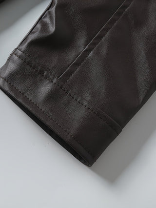 Chaqueta biker para hombre con cremallera | Cuello alto