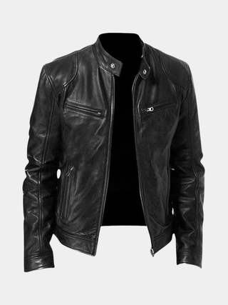 Herren Bikerjacke | Stehkragen