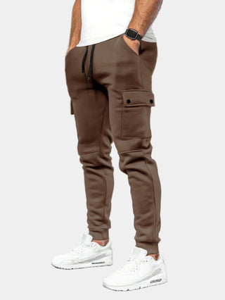 Herren Cargo Jogginghose Tunnelzug – Braun