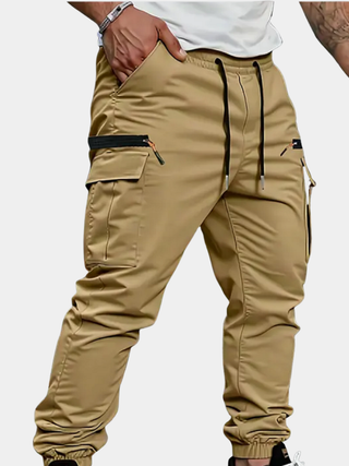 Herren Cargohose Freizeithose | Mit Kordelzug