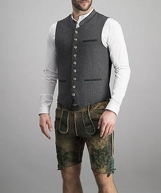 Herren Elegante Trachtenweste | V-Ausschnitt