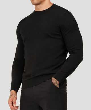 Herren Feinstrick Strickpullover | Rundhalsausschnitt