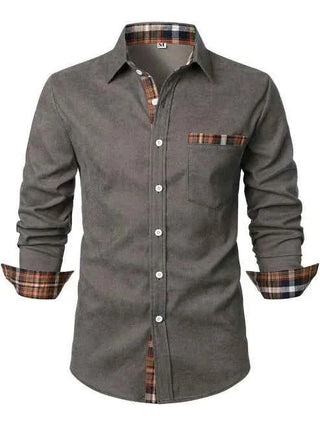 Chemise homme à carreaux avec boutons | Décontracté