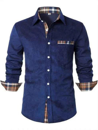 Chemise homme à carreaux avec boutons | Décontracté