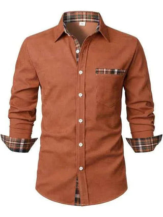 Chemise homme à carreaux avec boutons | Décontracté