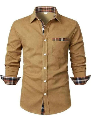 Chemise homme à carreaux avec boutons | Décontracté