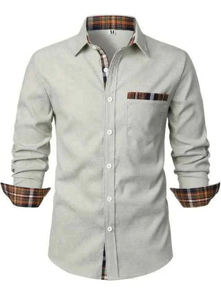 Chemise homme à carreaux avec boutons | Décontracté