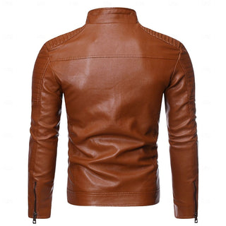 Herren Gesteppte Bikerjacke | Stehkragen