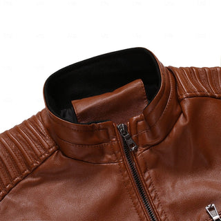 Herren Gesteppte Bikerjacke | Stehkragen