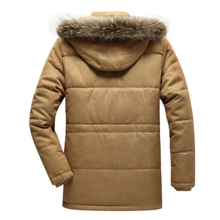 Chaqueta de invierno acolchada para hombre | Capucha desmontable