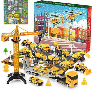 Kinder Adventskalender Spielzeug | Baustellen Fahrzeuge