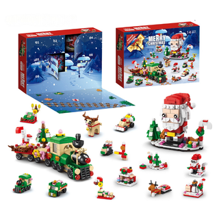 Blauwe Kerstadventskalender