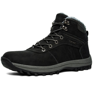 Herren Klassische Winter Boots Profilsohle – Schwarz