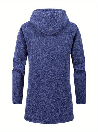 Abrigo largo de invierno para hombre | Capucha con cordón