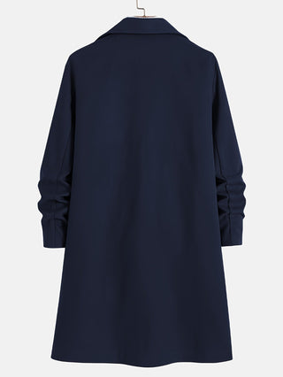 Manteau d’hiver long pour homme | Col à revers