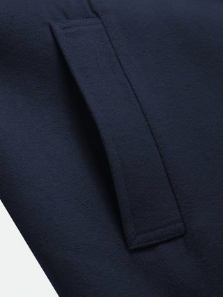 Manteau d’hiver long pour homme | Col à revers