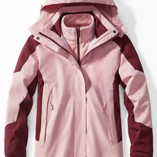 Herren Outdoorjacke Farbblock | Abnehmbare Kapuze