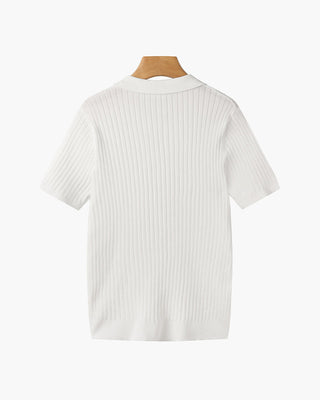 Herren Poloshirt Gerippt | Kurzarm